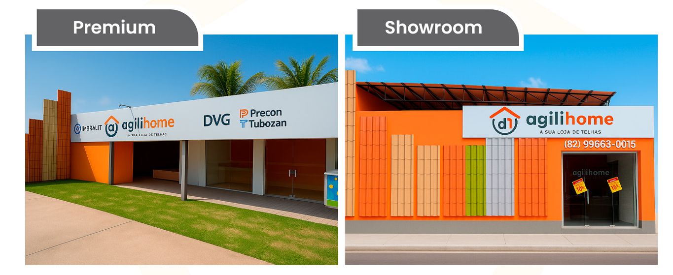 Tipos de Franquia Agilihome - Premium e Showroom