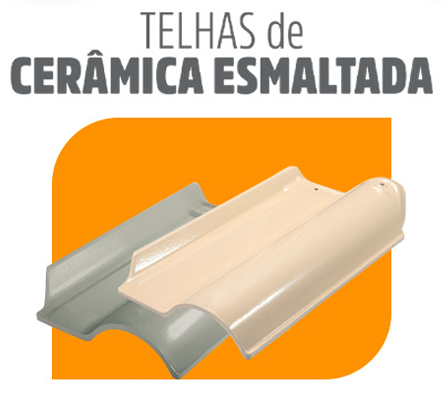 Telha de cerâmica esmaltada